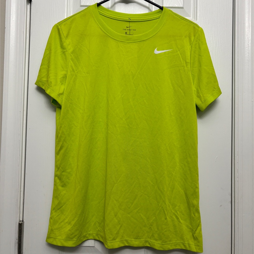 Nike Women's Legend Dri-FIT Short Sleeve Training Tee - Neon Lime - Size L